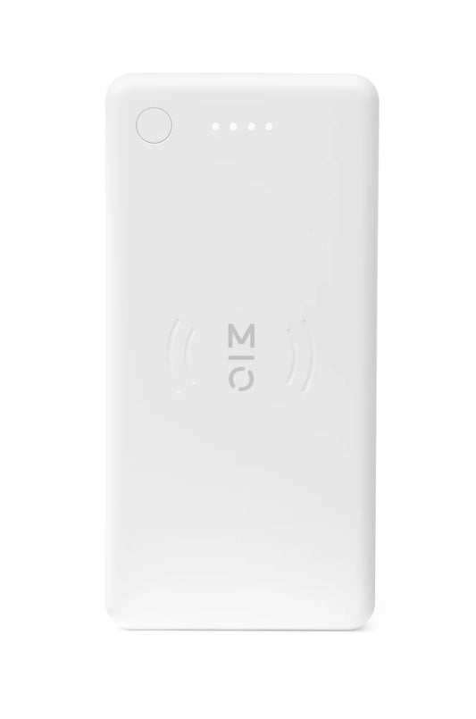 10,000 Mah Qi Certified White Wireless Power Bank Charger, Fast Charge