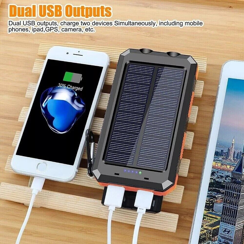 Super Solar Power Bank Charger USB Portable Charger Power Bank for Cell Phone