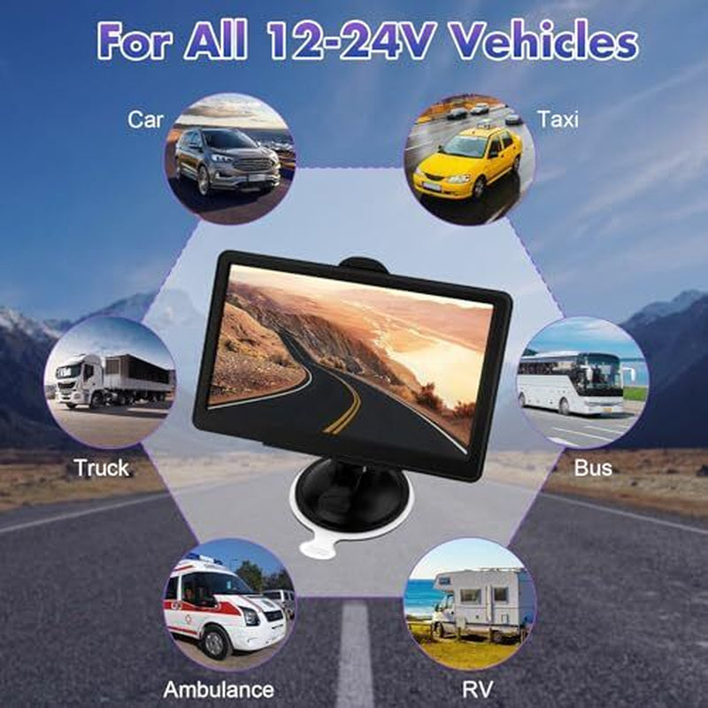 GPS Navigation for Car Truck RV, GPS Navigator Navigation System 7 Inch