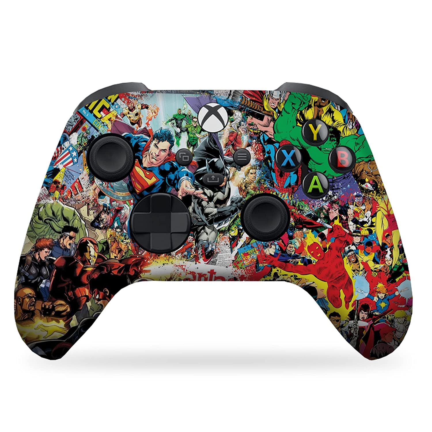 Comics Custom X-Box Controller Wireless Compatible with X-Box One/X-Box Series X/S by  | Proudly Customized in USA with Permanent HYDRO-DIP Printing (NOT JUST a SKIN)