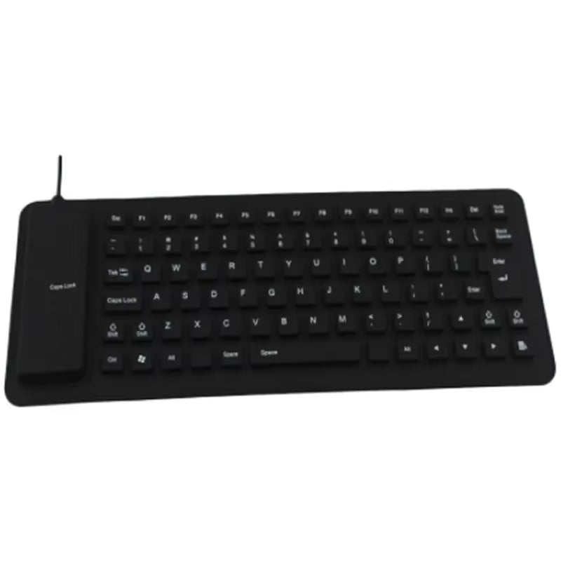 Silicone Mute Soft Keyboard 85-Key Computer Keyboard USB Wired Keyboard Portable Mini Laptop Pc Folding Waterproof Keyboard