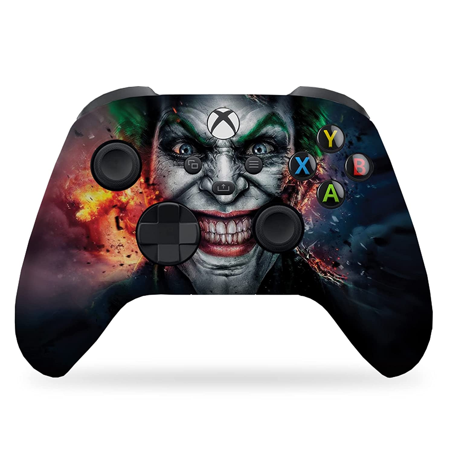 Jokker Custom X-Box Controller Wireless Compatible with X-Box One/X-Box Series X/S Proudly Customized in USA with Permanent HYDRO-DIP Printing (NOT JUST a SKIN)