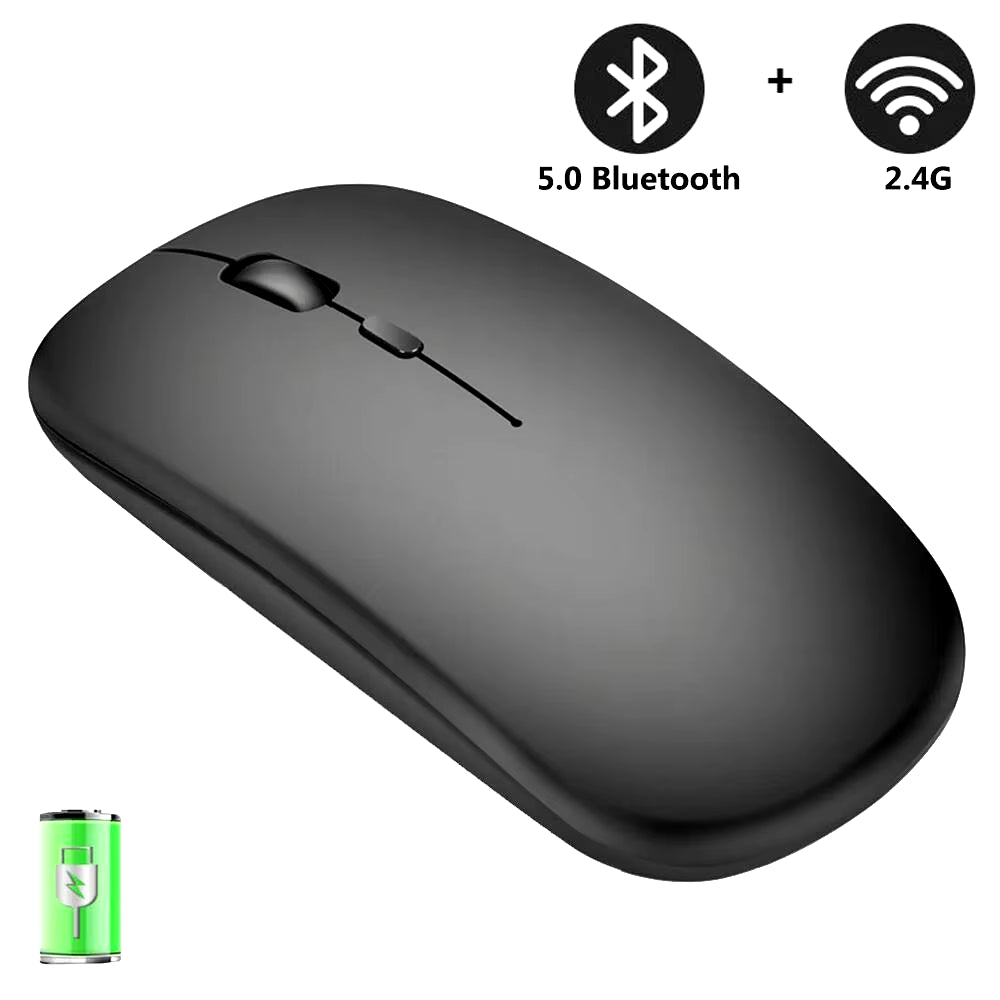 New Bluetooth Wireless Mouse USB Optical Rechargeable Mouse for Computer Laptop PC Macbook Gaming Mouse Gamer 2.4Ghz 1600DPI