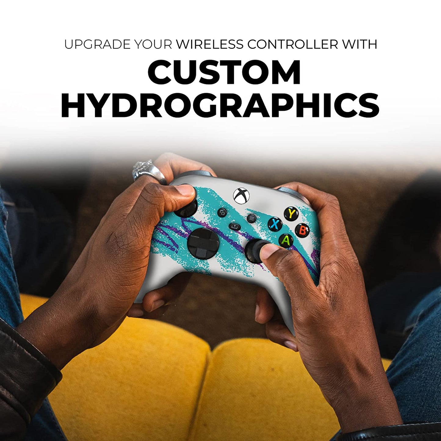 90'S Cup Custom X-Box Controller Wireless Compatible with X-Box One/X-Box Series X/S Proudly Customized in USA with Permanent HYDRO-DIP Printing (NOT JUST a SKIN)