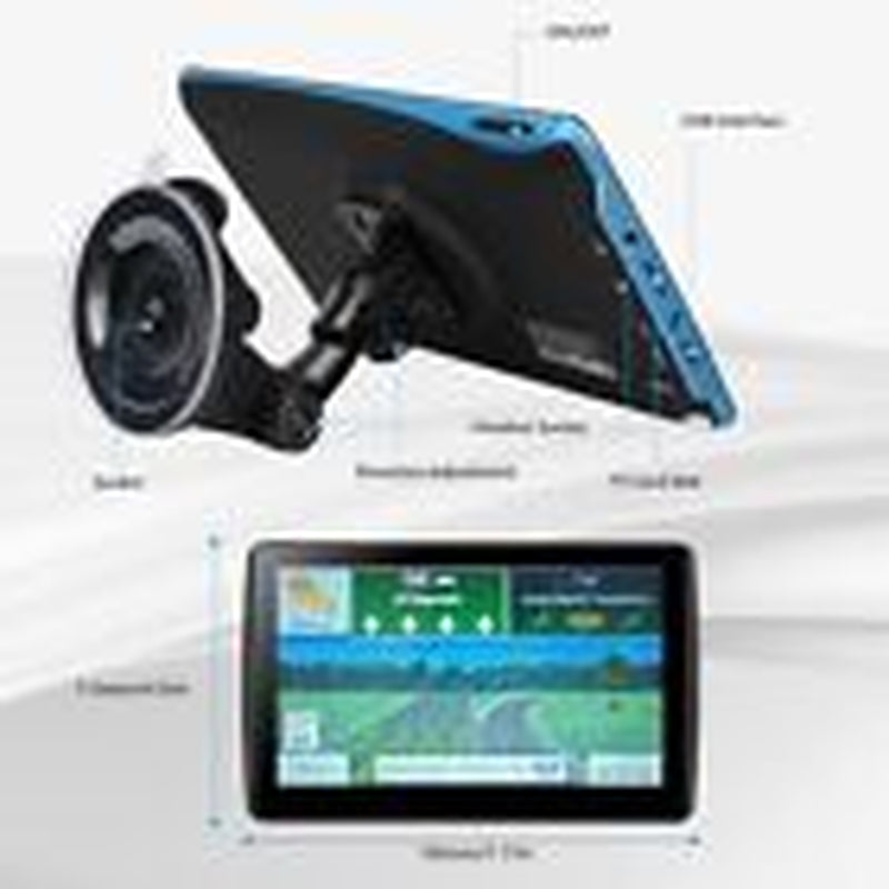 GPS Navigator for Car Truck RV, Latest 2024 Map 7 Inch Touch Screen Car GPS,