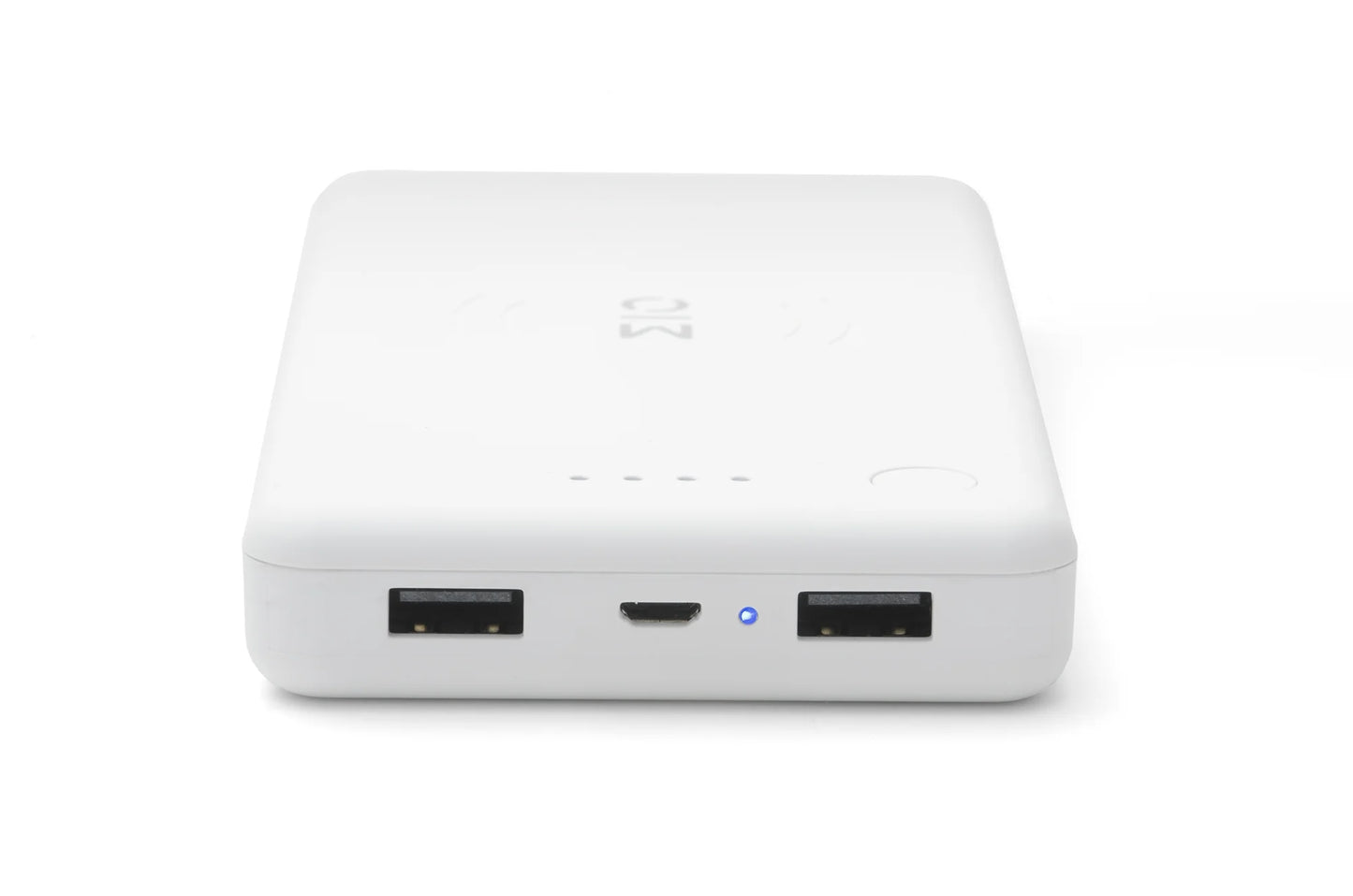 10,000 Mah Qi Certified White Wireless Power Bank Charger, Fast Charge