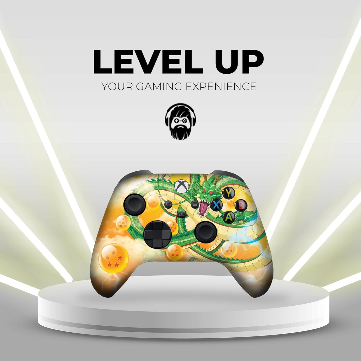 Shenron Draggonballz Custom X-Box Controller Wireless Compatible with X-Box One/X-Box Series X/S Proudly Customized in USA with Permanent HYDRO-DIP Printing (NOT JUST a SKIN)