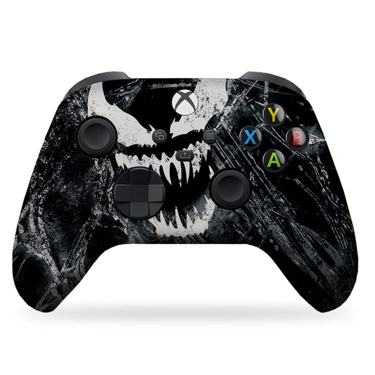 Vennom Custom X-Box Controller Wireless Compatible with X-Box One/X-Box Series X/S Proudly Customized in USA with Permanent HYDRO-DIP Printing (NOT JUST a SKIN)