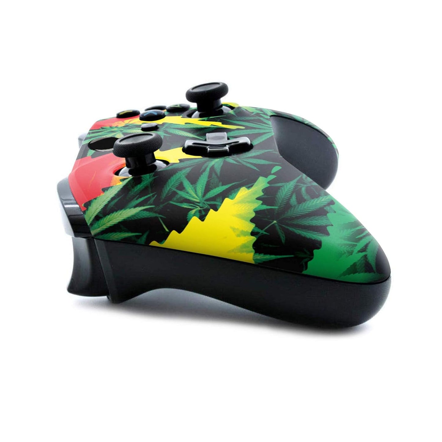 Green Weed Grass Custom X-Box Controller Wireless Compatible with X-Box One/X-Box Series X/S Proudly Customized in USA with Permanent HYDRO-DIP Printing (NOT JUST a SKIN)