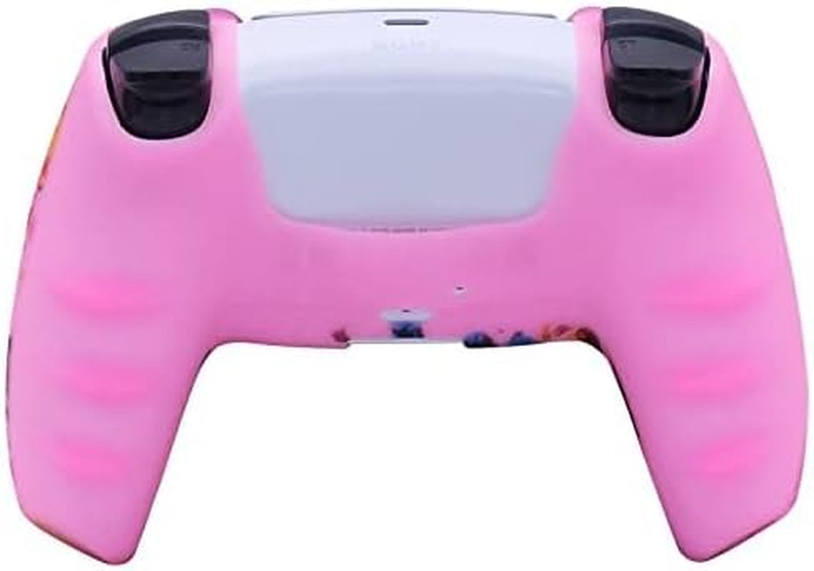 Pink Controller Skins ,Silicone Controller Cover Skin Protector Compatible Ps5 Controller (Pink Pro Thumb Grip X 8)